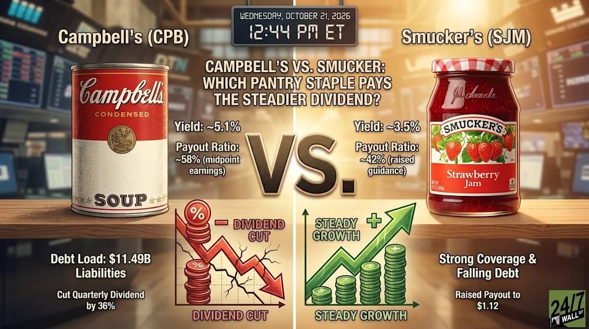 Campbell's Slashes Its Dividend 36% While Smucker Keeps Paying Up